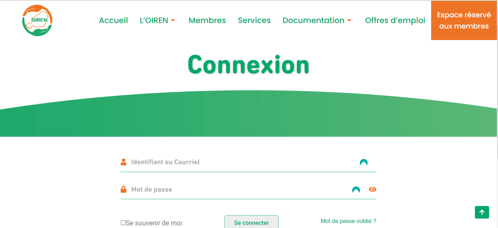 7 types de sites web pour inspirer le vôtre 7 Page de connexion à un espace membre