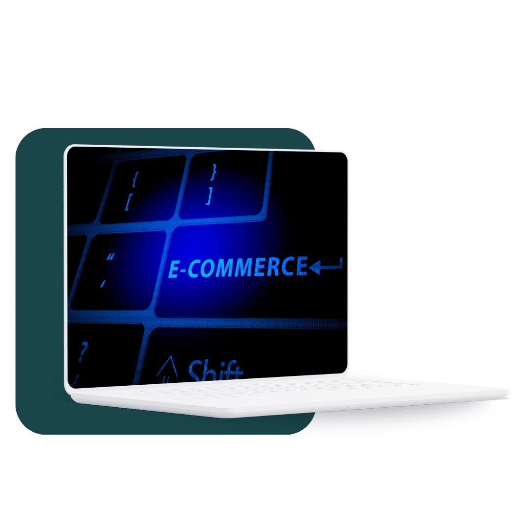 Mockup portable avec une image représentant une refonte de site web ecommerce