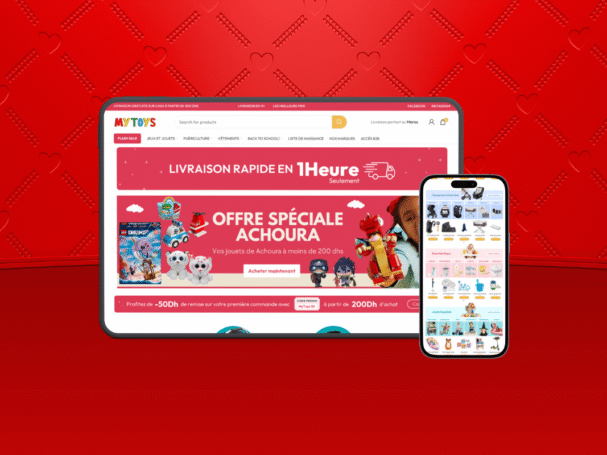 Mockup d'un site e-commerce pour une boutique de jouets - Mytoys