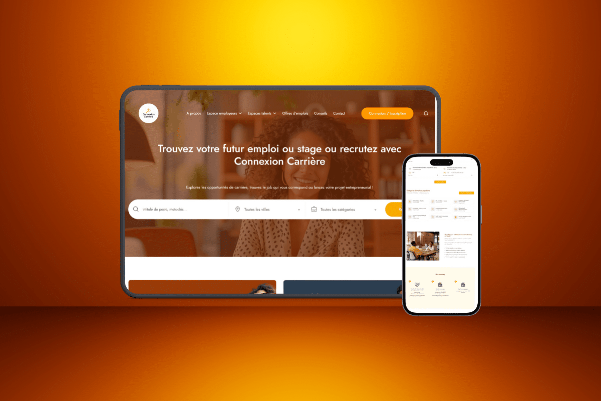 Création de site d'emploi moderne