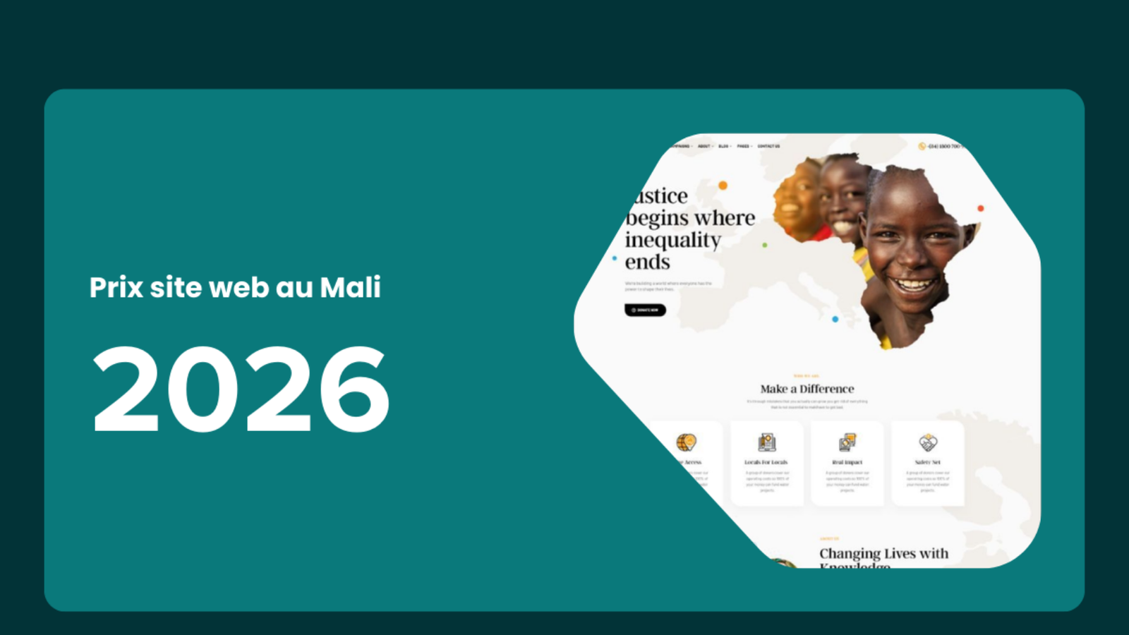 Prix site web au Mali