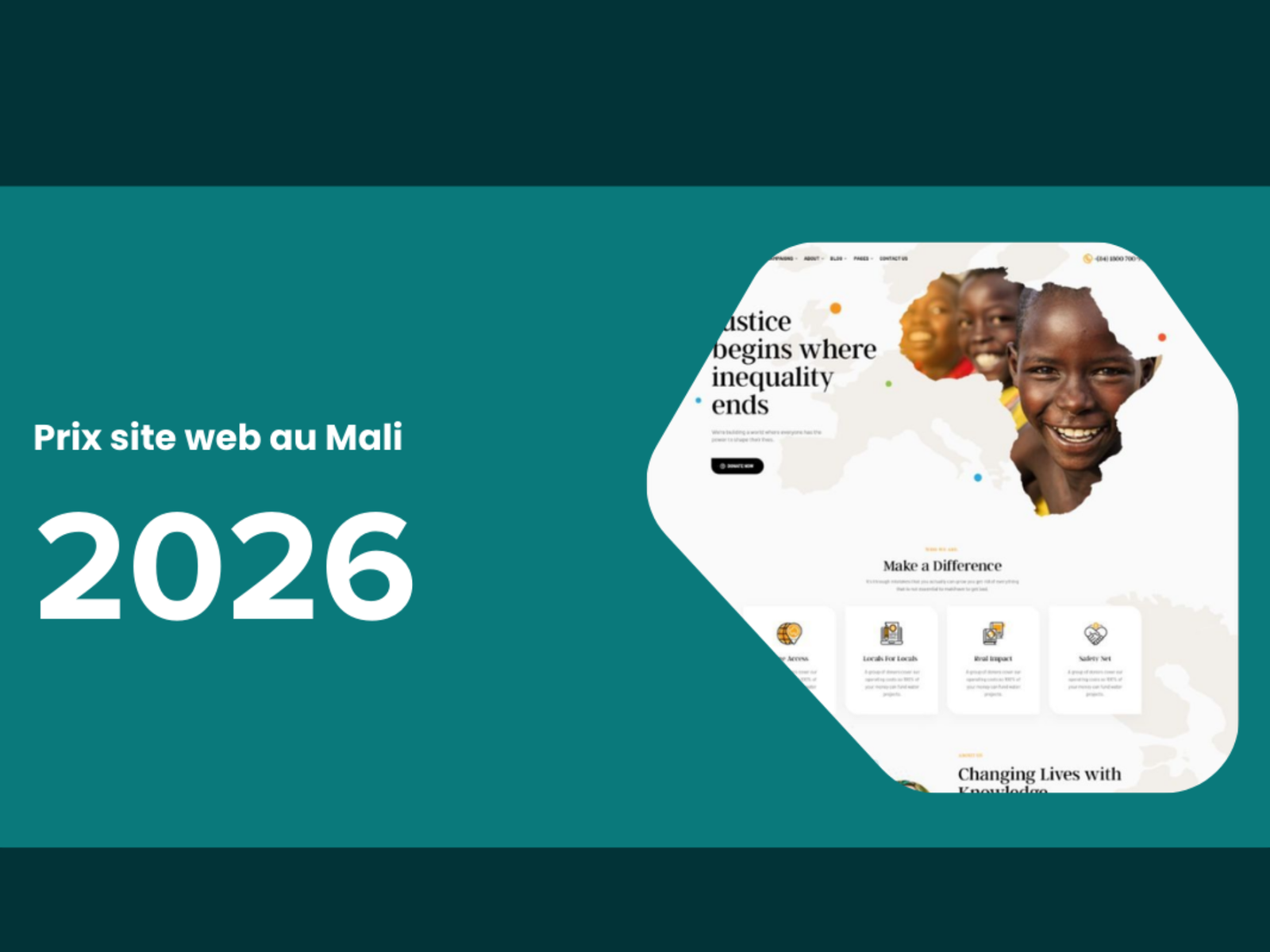 Agence marketing digital 44 Prix site web au Mali