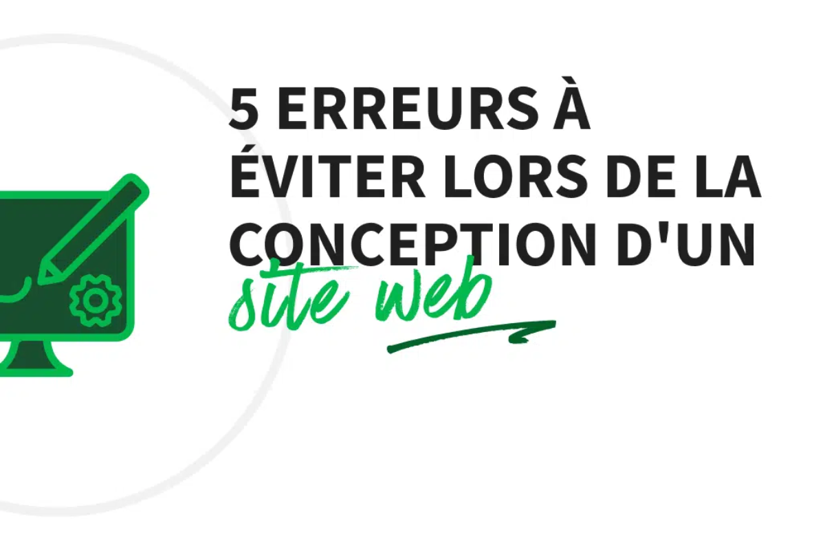 5 erreurs site web